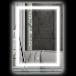 Vannitoa peegel 50x70 cm h&otilde;be LED riiul ja IP44