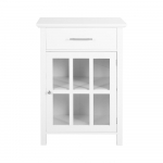 Valge &ouml;&ouml;kapp 60x40x86 cm