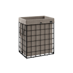Metallist pesukorv 90 L must