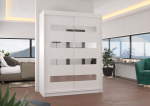 Liugustega Riidekapp BALTIC 150 150x200x58 Valge