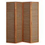 Ruumijagaja 175x176 cm pruun 4-osaline bambus
