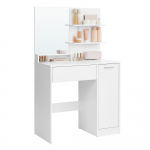 Tualettlaud 80x40x132 cm valge