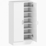 Jalatsikapp 55 &times; 35 &times; 108 cm valge 16 riiulitaset