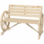 Puidust aiapink 106 x 56 cm naturaalne m&auml;nnipuit