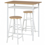 S&ouml;&ouml;gilaua komplekt 80x50x90 valge tamm 3-osaline
