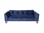 Kolmekohaline diivan 230x97x68 cm sinine