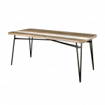 S&ouml;&ouml;gilaud Adesso 180 cm hall-beež mustad metalljalad