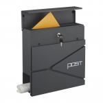 Postkast ajalehepesaga metall lukuga 38 x 37 x 12 cm