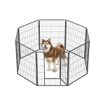 Koera aedik 235 x 77 x 100 cm hall metallist uksega