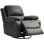 Tugitool recliner 93x100 cm must p&ouml;&ouml;rlev iste ja jalatugi