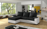 Nurgadiivan Lusso 245x160x90 cm Must