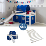 Laste narivoodi lium&auml;ega valge sinine