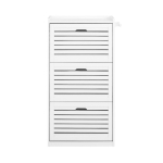Valge jalatsikapp 112 cm bambus MDF ja 30 cm lai