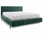 Voodi Plissa 180x102x212 cm Tume Roheline
