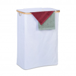 Pesukorv kaanega 75 x 54 x 34 cm valge 105 l