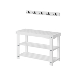 Esikupink ja seinanagi 28.7x70.1x45.3 cm valge