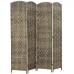Ruumi vahesein 4-paneeliga 180x17x180 cm pestud must