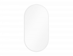 Ovaalne Peegel Nunisse 50x100x0.4 cm Valge