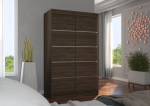 Liugustega riidekapp BENISSO 120 120x200x58 Choco