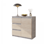 Kummut sahtlitega 80x75x35 cm Sonoma Tamm