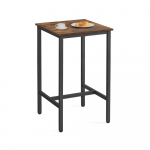 Baarilaud 60x60x106 cm pruun-must