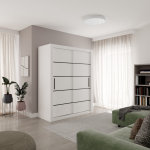 Riidekapp MORELL 160 160x200x64 cm valge
