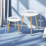 Diivani abilaud 2 tk valge