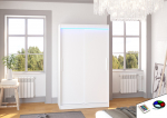 Liugustega Riidekapp COLLIN 120 120x200x58 cm Valge