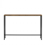 Kitsas konsoollaud 120x20x80 cm terasraamiga esikusse