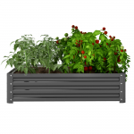 Lillekast 120 x 120 x 30 cm helehall tsingitud teras
