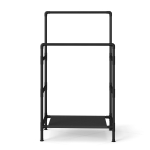Metallist riidestange 83x45x157 cm must 55 kg