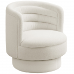 Tugitool 74 &times; 74 &times; 74 cm kreemvalge sherpa-kate