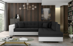 Nurgadiivan Pieretta 260x205x80 cm Must