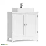Vannitoa valamukapp 60x30x60 cm valge MDF 2 ust