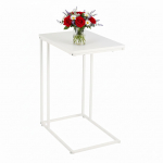 Abilaud valge 64 x 50 x 35 cm C-kujuline MDF ja raud