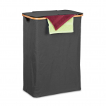 Pesukorv kaanega 75 x 54 x 34 cm must 105 L ja sangad