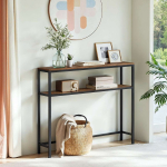 Konsoollaud 20x80x80 cm pruun must