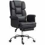 Kontoritool jalatoega 69x65x107-115 cm Must