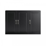 Vannitoakapp seinale must 90 &times; 30 &times; 60 cm MDF