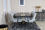 S&ouml;&ouml;gilaua komplekt 180x85 pikeneb 220 cm must ja helehall