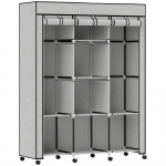 Kangast riidekapp 125x43x162.5 cm hall
