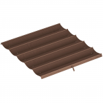 Pergola varukatus 250 x 255 cm pruun pol&uuml;esterkate
