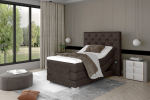 Voodi Clover 90x200 90x130x217 cm Tumepruun