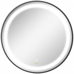 Led peegel 60x4 cm Must