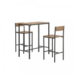 S&ouml;&ouml;gilaud ja toolid 89 &times; 45 &times; 100 cm 2 kohta jalatoega