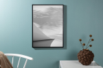 Seinapilt Papyrus 50x70 cm Valge botaaniline paberposter