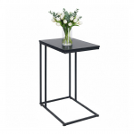 Abilaud must 64 x 50 x 35 cm C-kujuline MDF ja raud