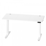 K&otilde;rgust reguleeritav laud 140x60 cm valge terasraam