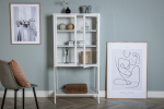 Metallist kapp Misha 75x150 cm Valge