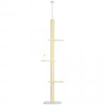 Kraapimispuu kassile 47x34x220 260 cm kollane